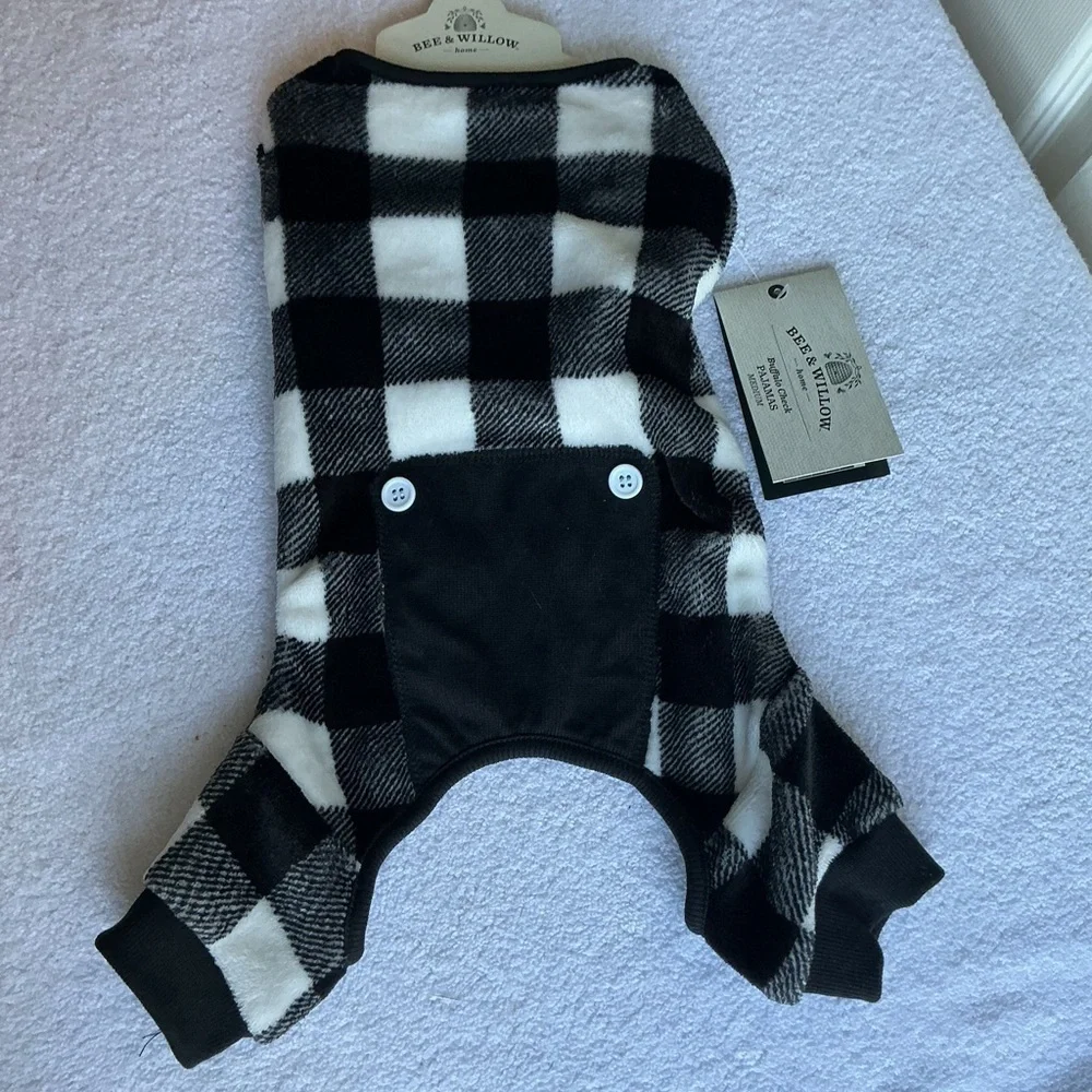 Bee&Willow Buffalo Check Dog Pajamas Medium